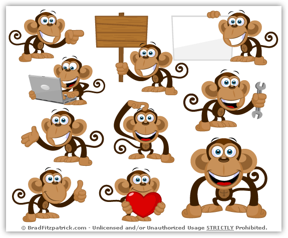 Cute Clipart Monkey