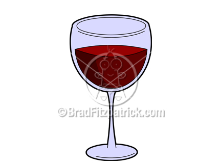 Cartoon Wine Glass Clip Art | Royalty Free Wine Glass Picture Graphics.